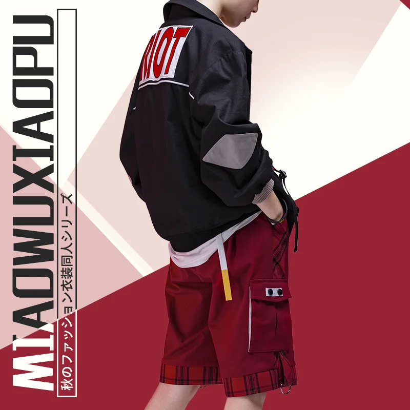 Маскарадный костюм MY HERO Academy Kirishima Eijiro, униформа на Хэллоуин, пальто+ штаны+ футболка+ носки S-XL