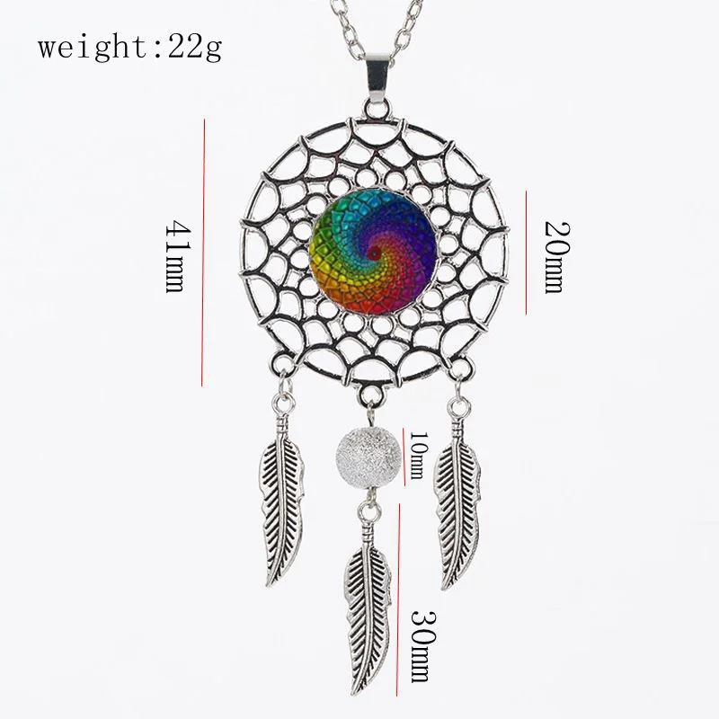 SUTEYI кулон цветок жизни ожерелье Мандала Сакральная Геометрия стекло ожерелья с