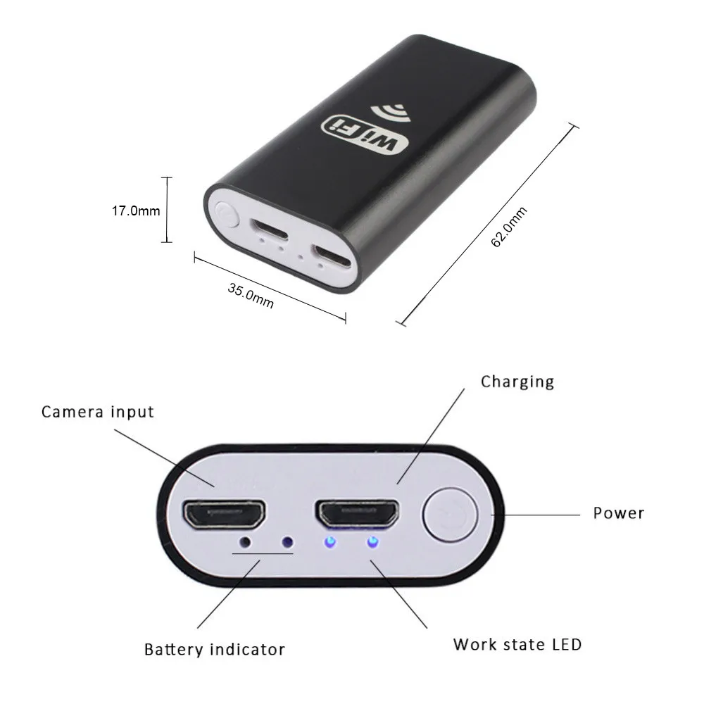 8 мм объектив WI-FI эндоскопа iPhone Камера HD720P 3.5 м гибкий змея USB трубы инспекции