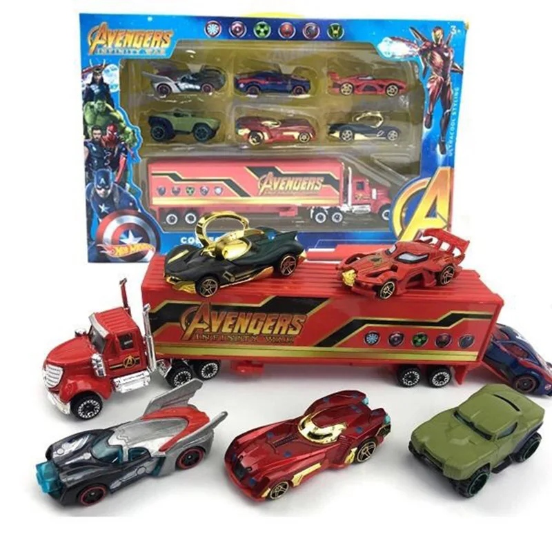 The Avengers Disney Pixar тачки Молния Маккуин Игрушечная машина Marvel Мстители дети мальчик девочка мультфильм сплав Игрушечная модель автомобиля лучшие рождественские подарки - Цвет: The Avengers