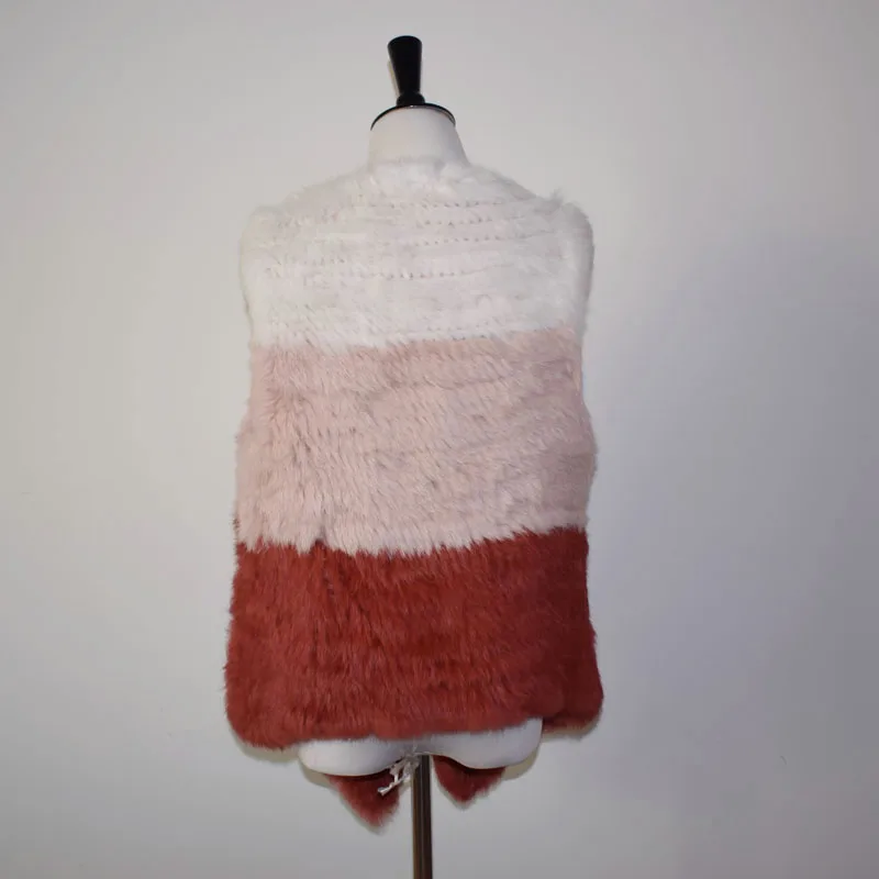 (TopFurMall) женский жилет из натурального кроличьего меха Женский натуральный