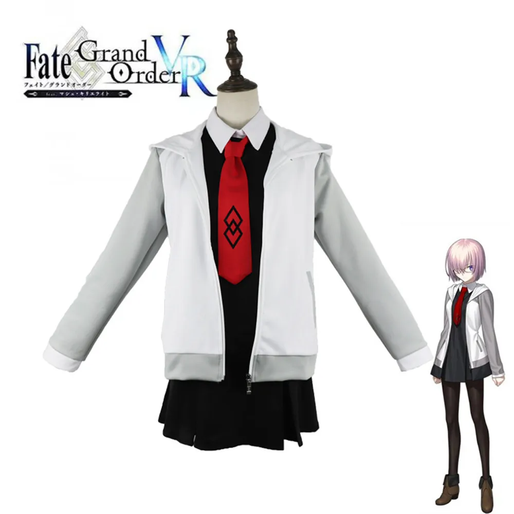 Косплей Fate Grand Order Mash Kyrielight Униформа FGO необычные женские вечерние костюмы/парики