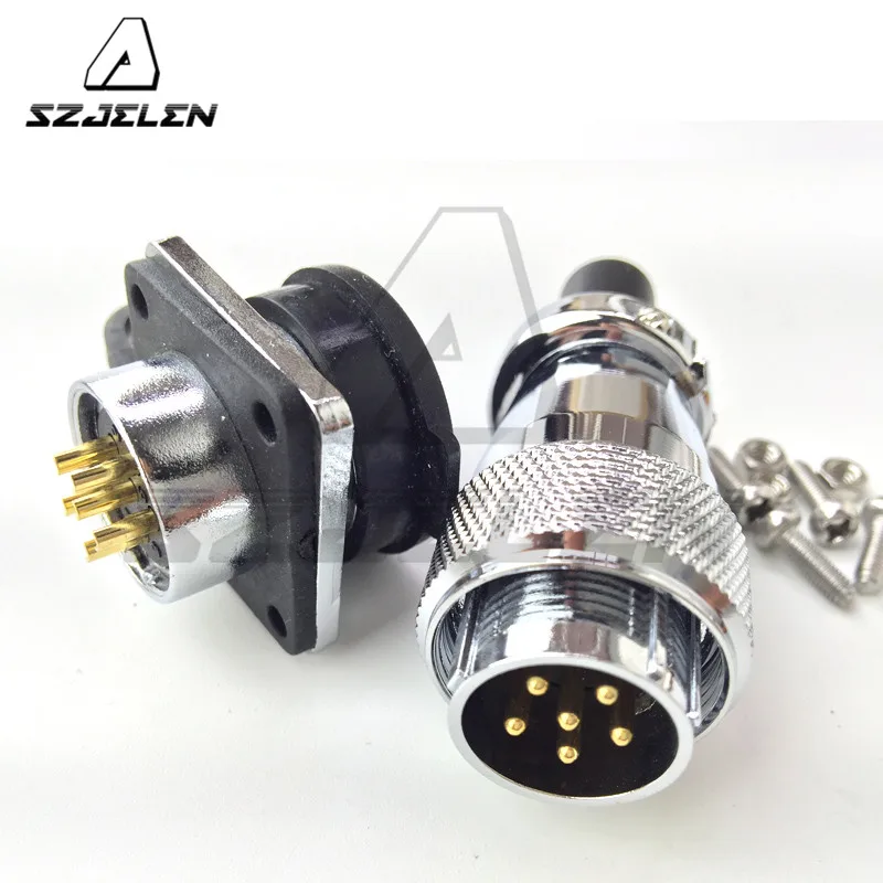 SZJELEN WS20 series waterproof connector 6-pin Industrial electrical connectors male and female | Обустройство дома