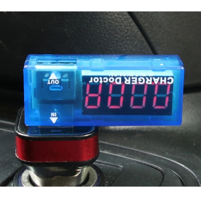 2019 Автомобильный USB тестер напряжения тока цифровой дисплей зарядное устройство