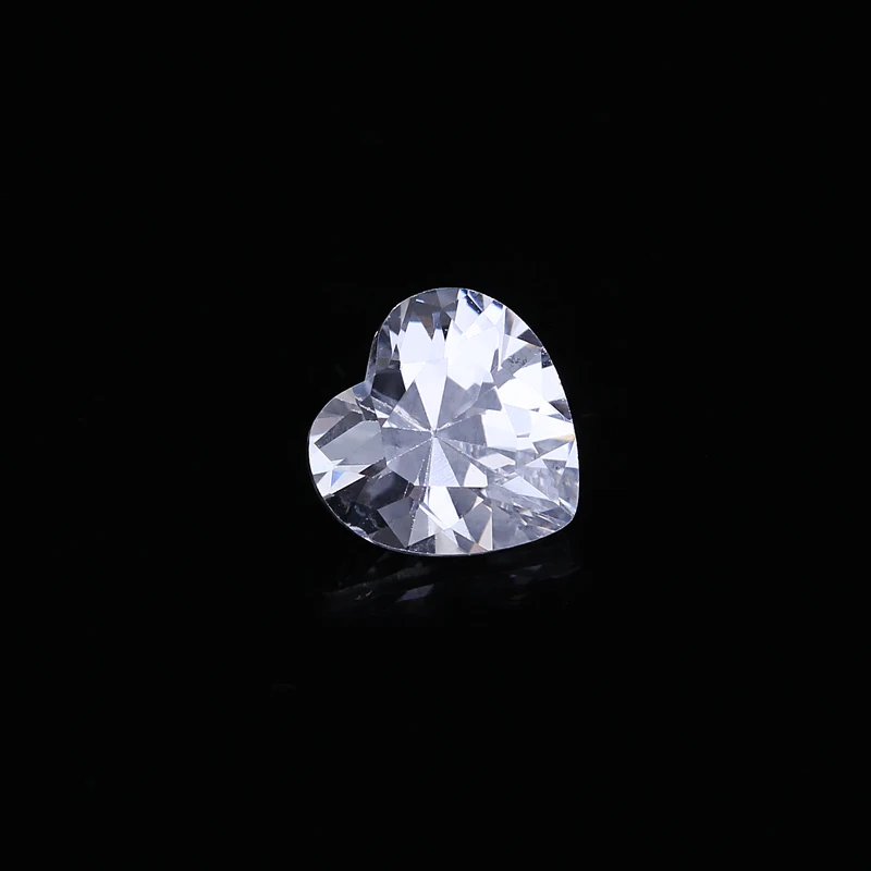 50 шт. фианиты 3x3 10x10 мм в форме сердца|clear stones|gems diystone diy |