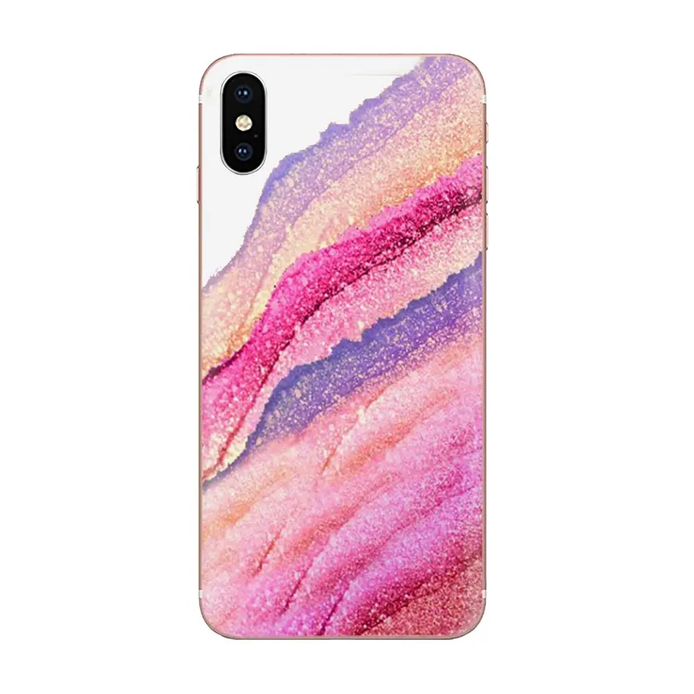 ТПУ протектор розовый красота Торнадо полосы сердце для Xiaomi Note 3 4 mi 4C 4i 5 5s 5X6 6X A1 Max x