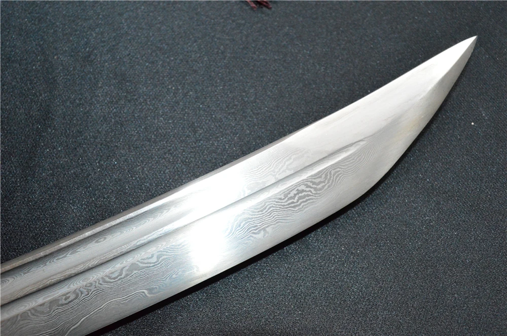 Высококачественный охотничий нож короткий меч Дао складное лезвие из дамасской