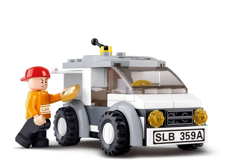 

Building Blocks Assembled Toys Express Car Model Blocks DIY Creative toys intellectual Development toys for children Gift
