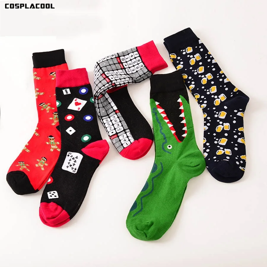 Фото [COSPLACOOL] Теплый Женский мультяшный свитер сезоны забавные носки Япония calcetines
