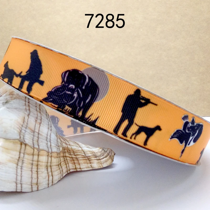 Бесплатная доставка 50 ярдов собака напечатала grosgrain ленты 7290|printed ribbon|grosgrain ribbonribbon