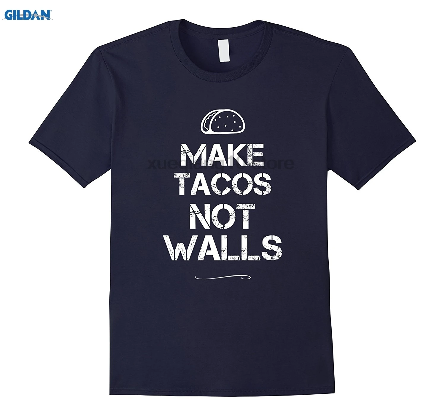 GILDAN Make Tacos Not Build Border Wall Анти-Трамп футболка Мужская одежда