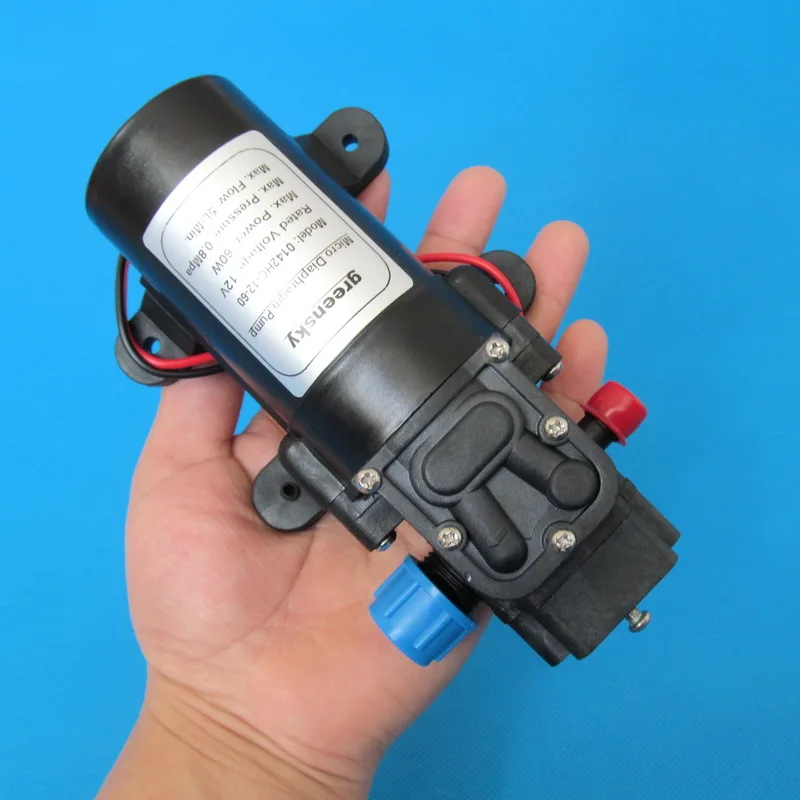 116PSI 5 л/мин DC 60 Вт обратный клапан типа микро мембранный Водяной насос 12 В |