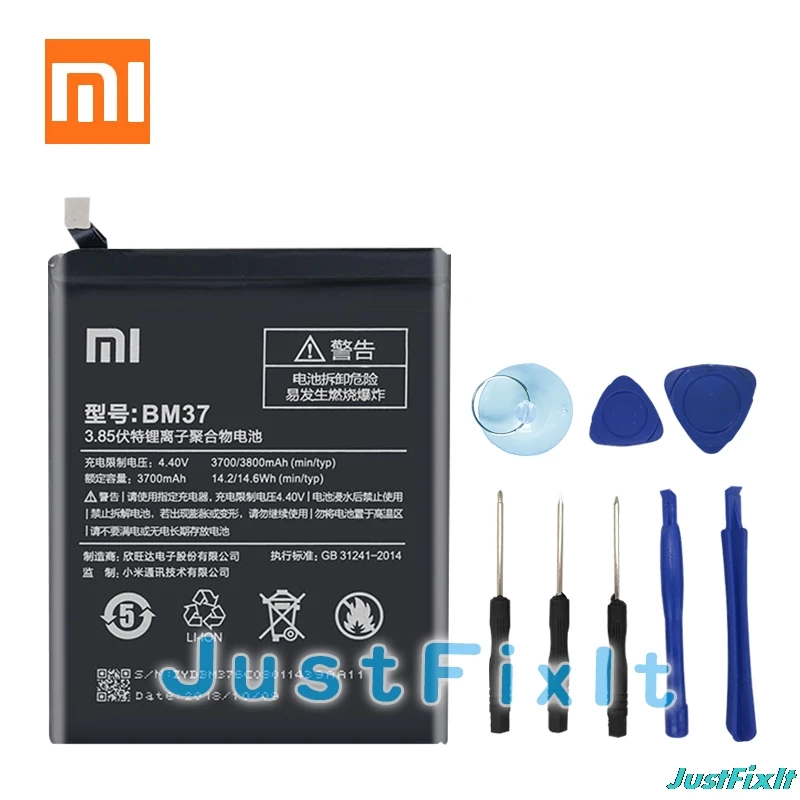 BM37 Xiao mi для Xiaomi 5S Plus международная версия батареи мобильного телефона 3800 мАч
