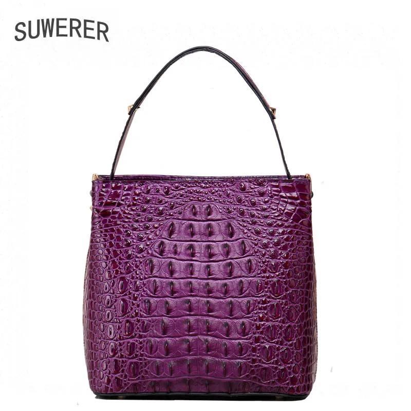 SUWERER новый улучшенный коровьей натуральная кожа тотализатор женщин сумки