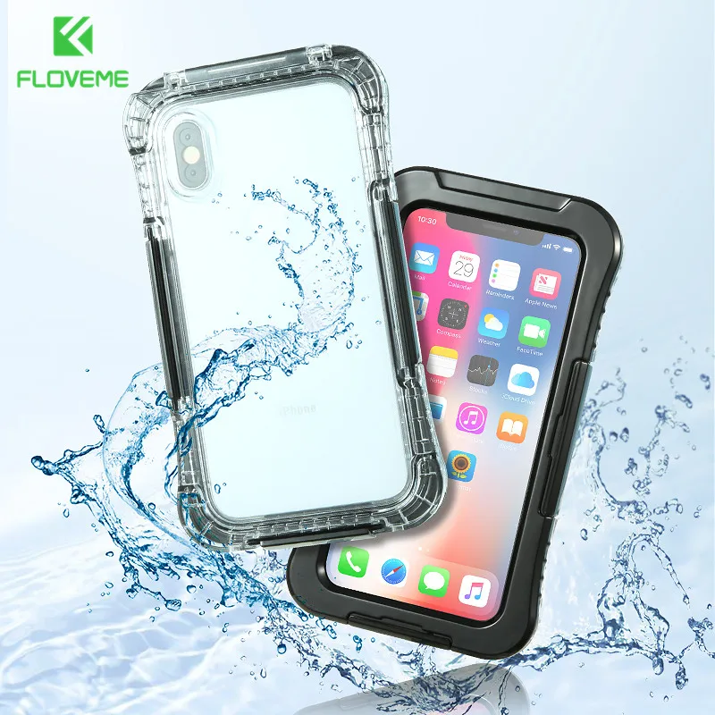 KISSCASE 100% герметичные водонепроницаемые сумки Чехлы для iPhone X 10 подводный