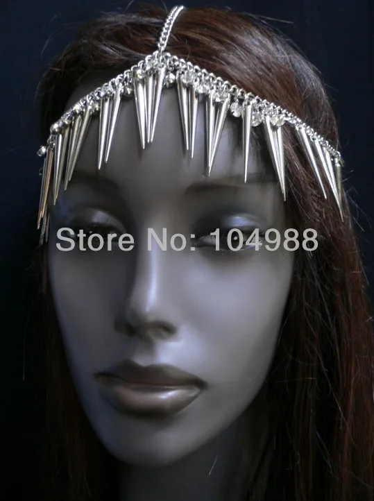 Бесплатная доставка 2014 Стиль B102 Женская мода серебряная цепочка на голову