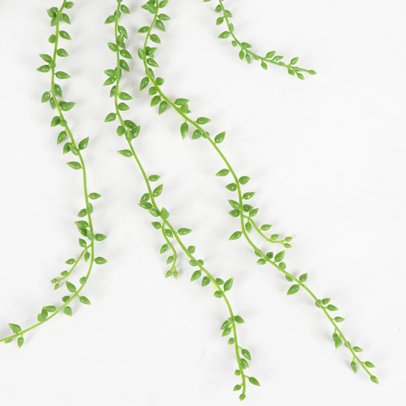 3 ветки имитация суккулентов возлюбленные слезы зеленые Ротанговые настенные