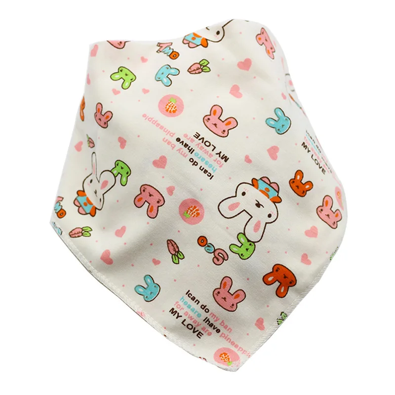 Cotton Bandana Bibs Baby Babador Feeding Smock Infant Burp Cloths Cartoon Saliva Towel Baby Eating Accessory Soft Baby Stuff