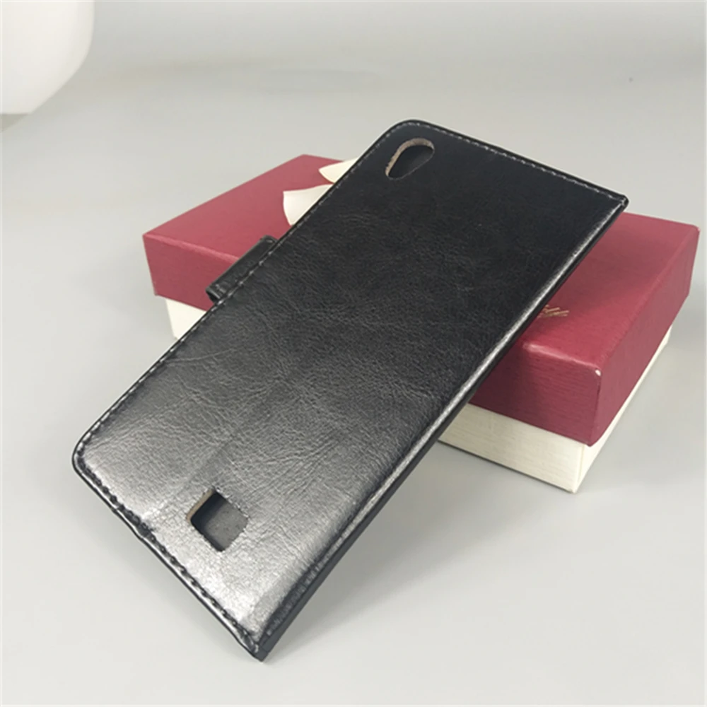 Crazy horse Flip leather case Credit Card Slots and stand function For Doogee Homtom HT16 Case 5.0 inch Dual sim | Мобильные