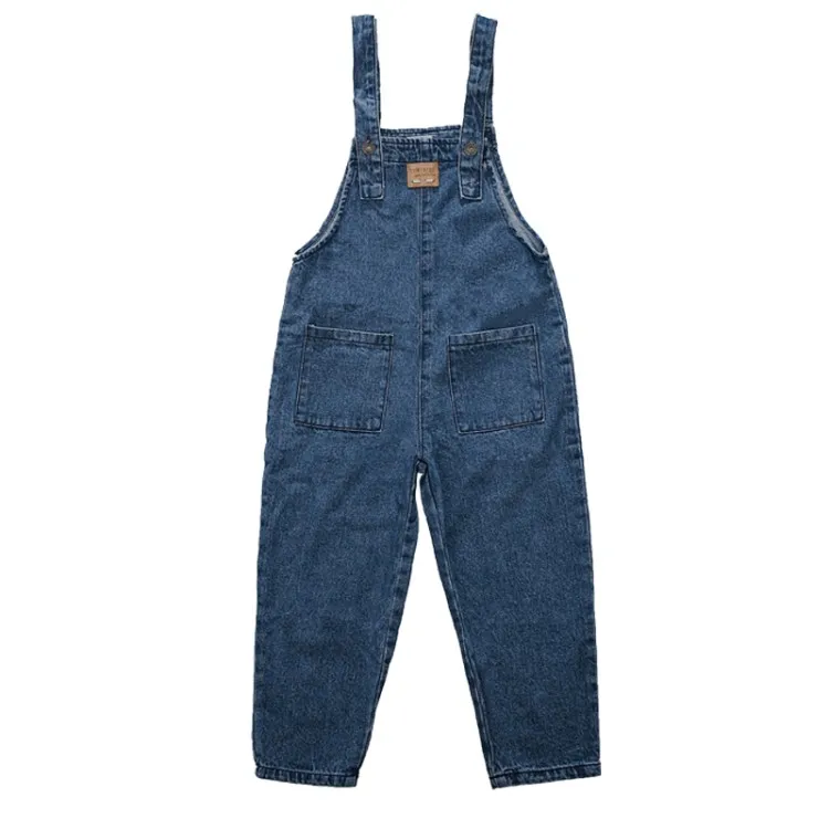 Подростков джинсы для девочек Повседневное Демисезонный ковбойские комбинезоны