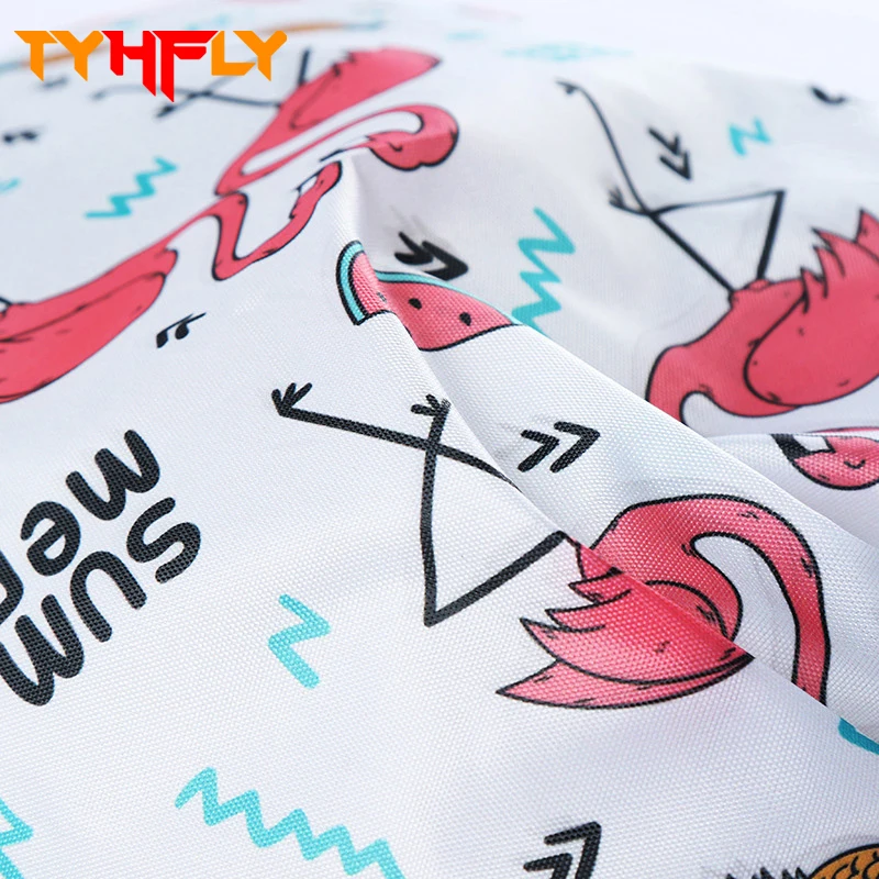 Малый 3D печати мешок Фламинго drawstring ткани сумки Рюкзак Мешок макияж школы Футбол