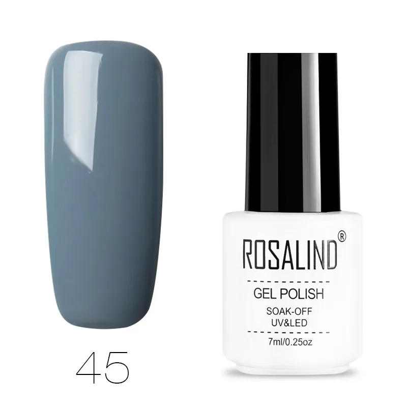 45 ROSALIND лак для ногтей Vernis Полупостоянный Гибридный лак Гель-лак УФ Цветной Гель-лак для маникюра верхнее покрытие блеск для ногтей - Цвет: 45
