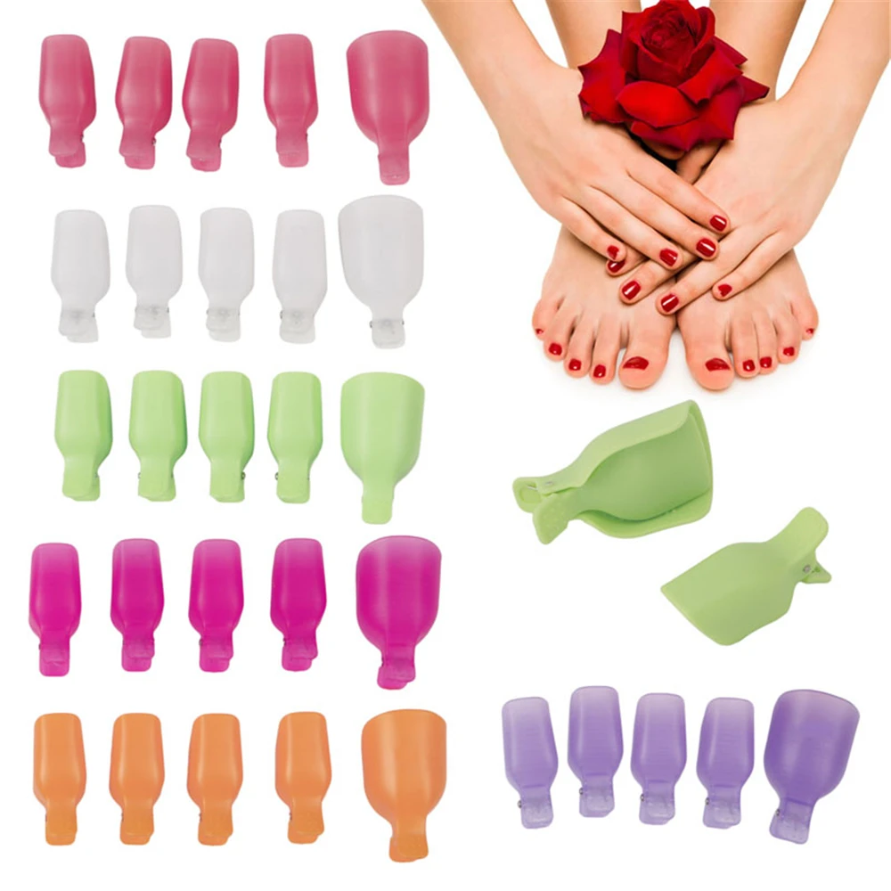 5 шт. пластиковые зажимы для ногтей|Жидкость снятия лака| |