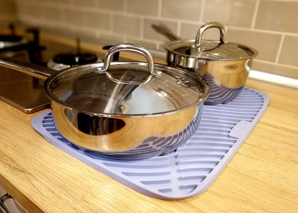 Настольные силиконовые подставки, коврик для сушки, кухонный слив, сушилка для мытья посуды, коврики для раковины, протектор, коврик для посуды, толстая кухонная подставка