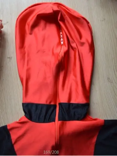 Бесплатная доставка леди Дэдпул спандекс боди с хвостом отверстие Косплей