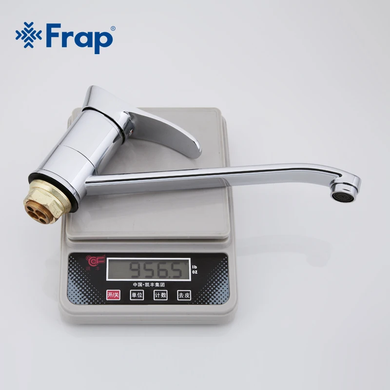 Хромированный кухонный смеситель Frap F4901 для раковины кран холодной и горячей