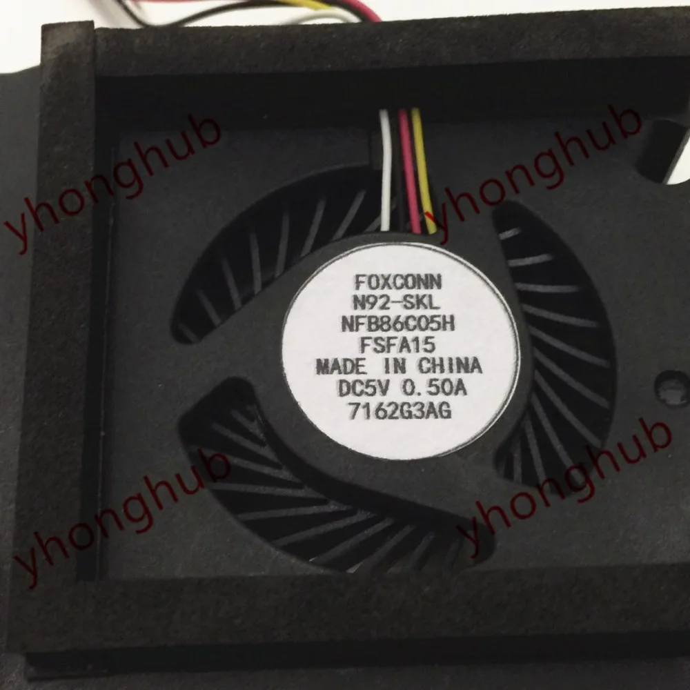 Foxconn NFB86C05H FSFA15 N92 AMD BSW DC 5V 0.5A 4 проводной Сервер вентилятор охлаждения|Кулеры и