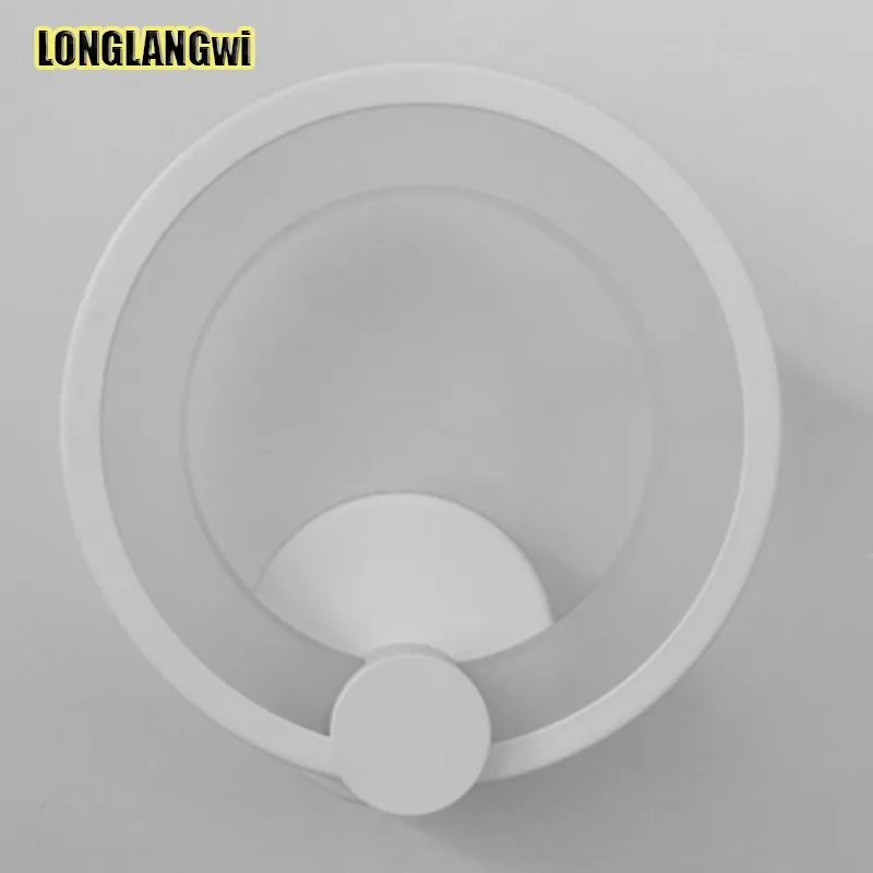 Современная светодиодная настенная лампа вокруг arylic boby в стиле арт-деко с 12 Вт