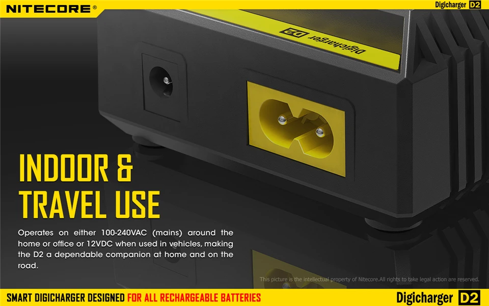 Nitecore D4 D2 18650 Батарея Зарядное устройство с ЖК-дисплей Экран для IMR литий-ионный LiFePO4 Ni-Cd-плеер зарядки 26650 18650 14500 Зарядное устройство