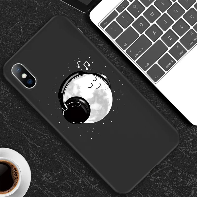 Lovebay чехол для телефона для iPhone 11, 6, 6 s, 7, 8 Plus, X, XR, XS, 11Pro, Max, 5, 5S, SE, мягкий ТПУ чехол с рисунком кота, собаки, Луны - Цвет: T6