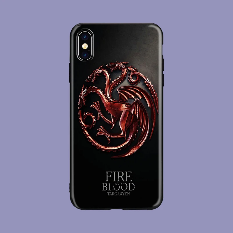 Черный мягкий чехол для телефона DRACARYS Game Thrones daeneris Dragon для iPhone 8 7 6 6S Plus X XS MAX 5 5S SE XR Jon Snow - Цвет: 628