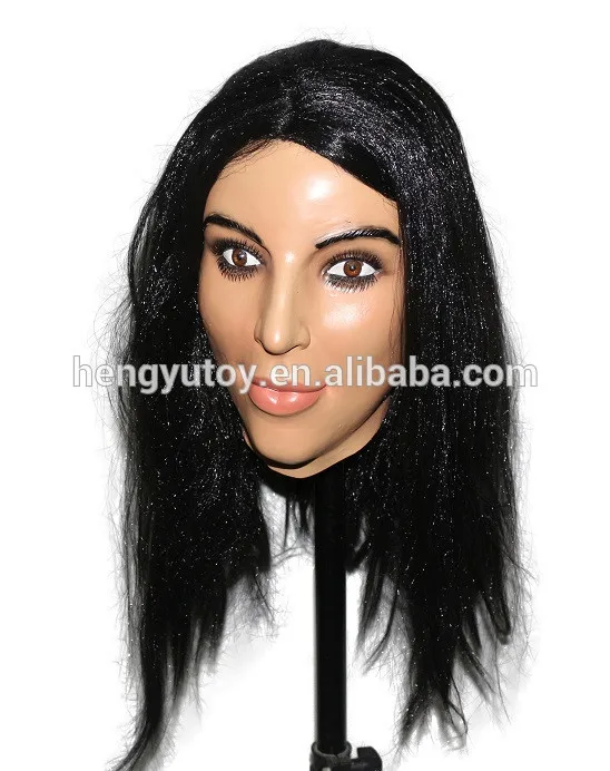 Adult Size Cosplay Transgender Party Fancy Dress Latex Old Female Mask | Дом и сад