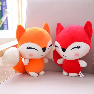 23 см кавайные куклы Лиса плюшевые набивные игрушки животные для девочек Дети