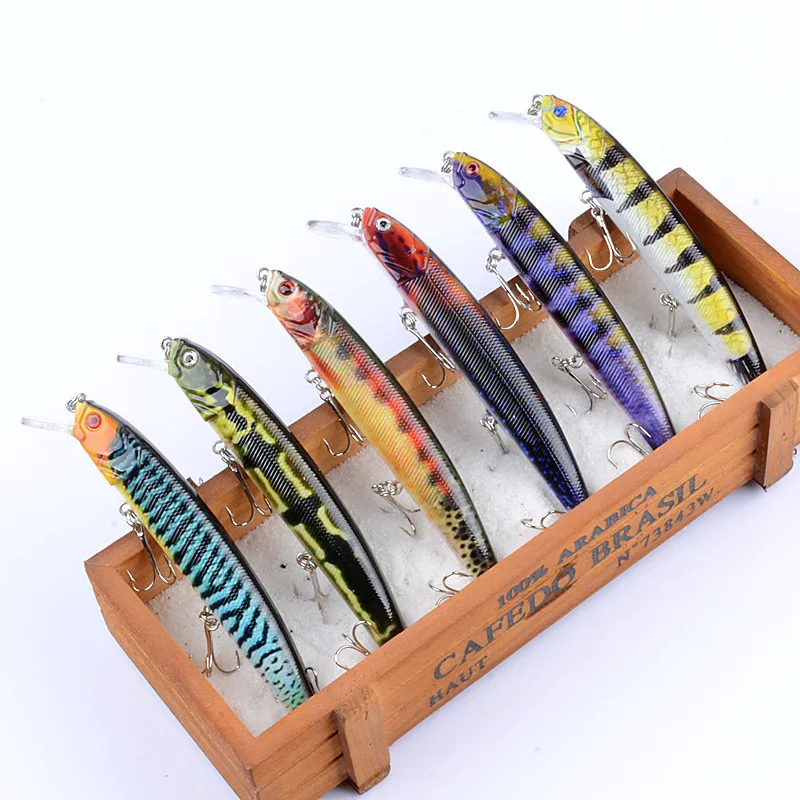 Рыболовная Приманка Minnow 6 цветов жесткая приманка 12 5 см/15 9 г цветные окрашенные