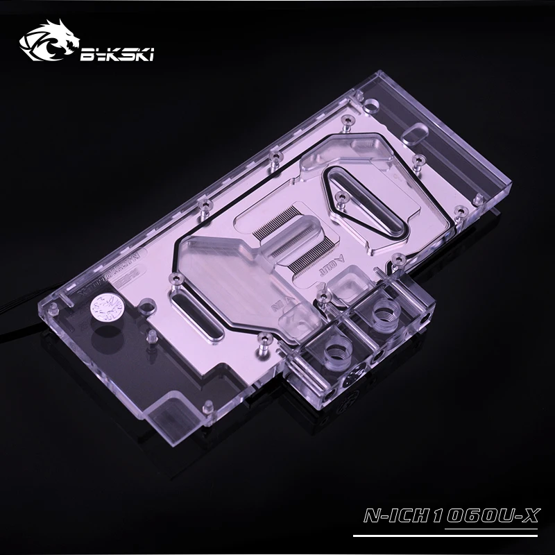 Bykski N ICH1060U X VGA полное покрытие блок водяного охлаждения со светодиодной