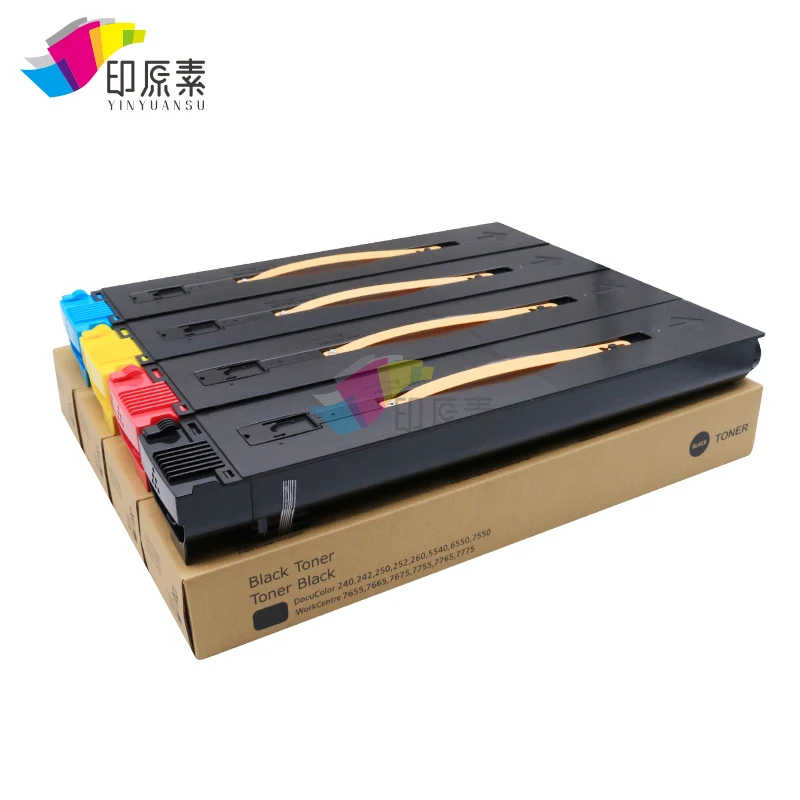 YINYUANSU совместимость 4 шт. BK C M Y тонер-картридж для Применение в DC 7550 7600 7775 5065 242 240 250 252 260 7655 принтер