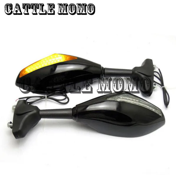 

New Motorcycle Integrated Turn Signal Mirrors Side Rearview Mirror Front Back LED For Honda CBR 600 RR CBR900RR 929 954 1000RR