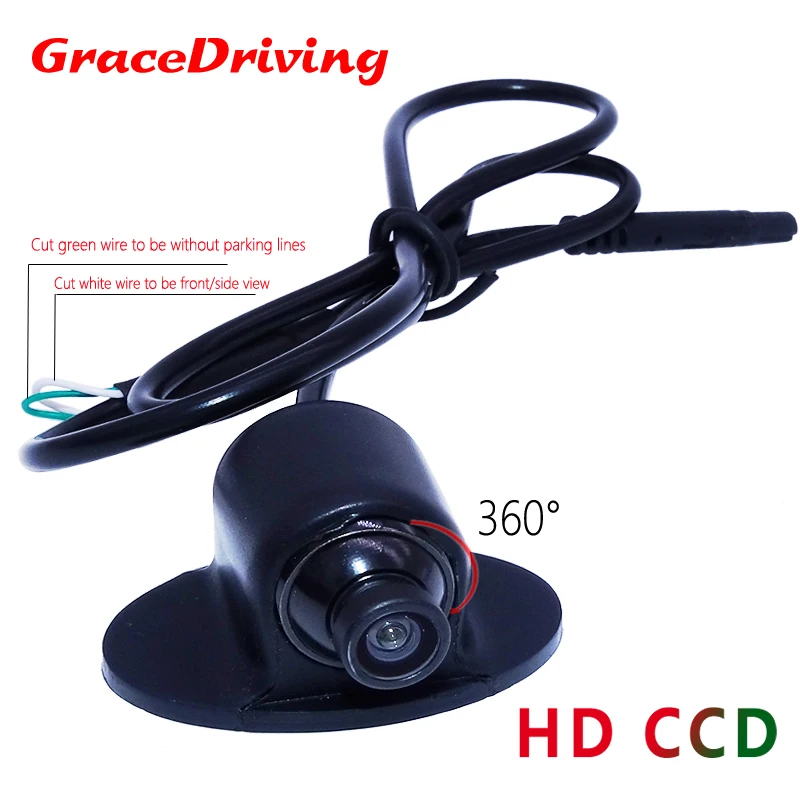 

New Arrivals camear fashion +waterproof+ night vision+360 angle car rear reverse camera adapt to various car hot selling