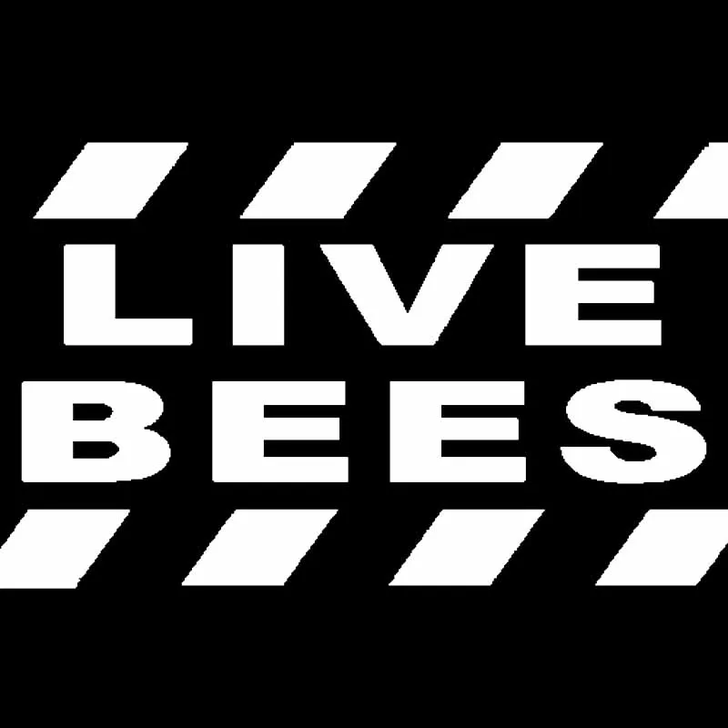 YJZT 15.2CM*9.2CM Live Bees Car Sticker Vinyl Decal Black/Silver C19-0101 | Автомобили и мотоциклы