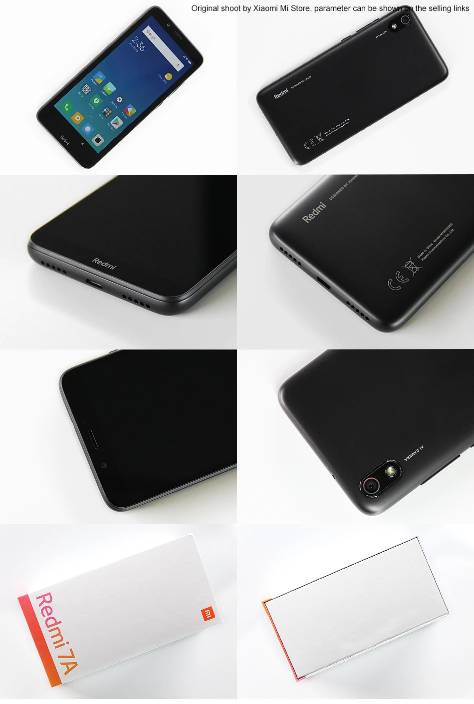 Новая глобальная версия Xiaomi Redmi 7A 2 ГБ 32 ГБ Смартфон Snapdragon 439 Octa core 5,4" HD экран 4000 мАч 12 МП камера разблокировка лица