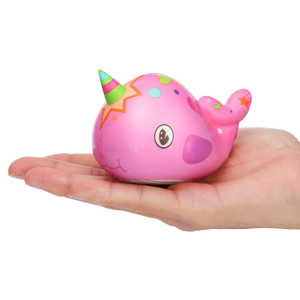 Креативная игрушка Kawaii Big Jumbo Whale Shape Squishy Slow Rising для снятия стресса тревога игрушки