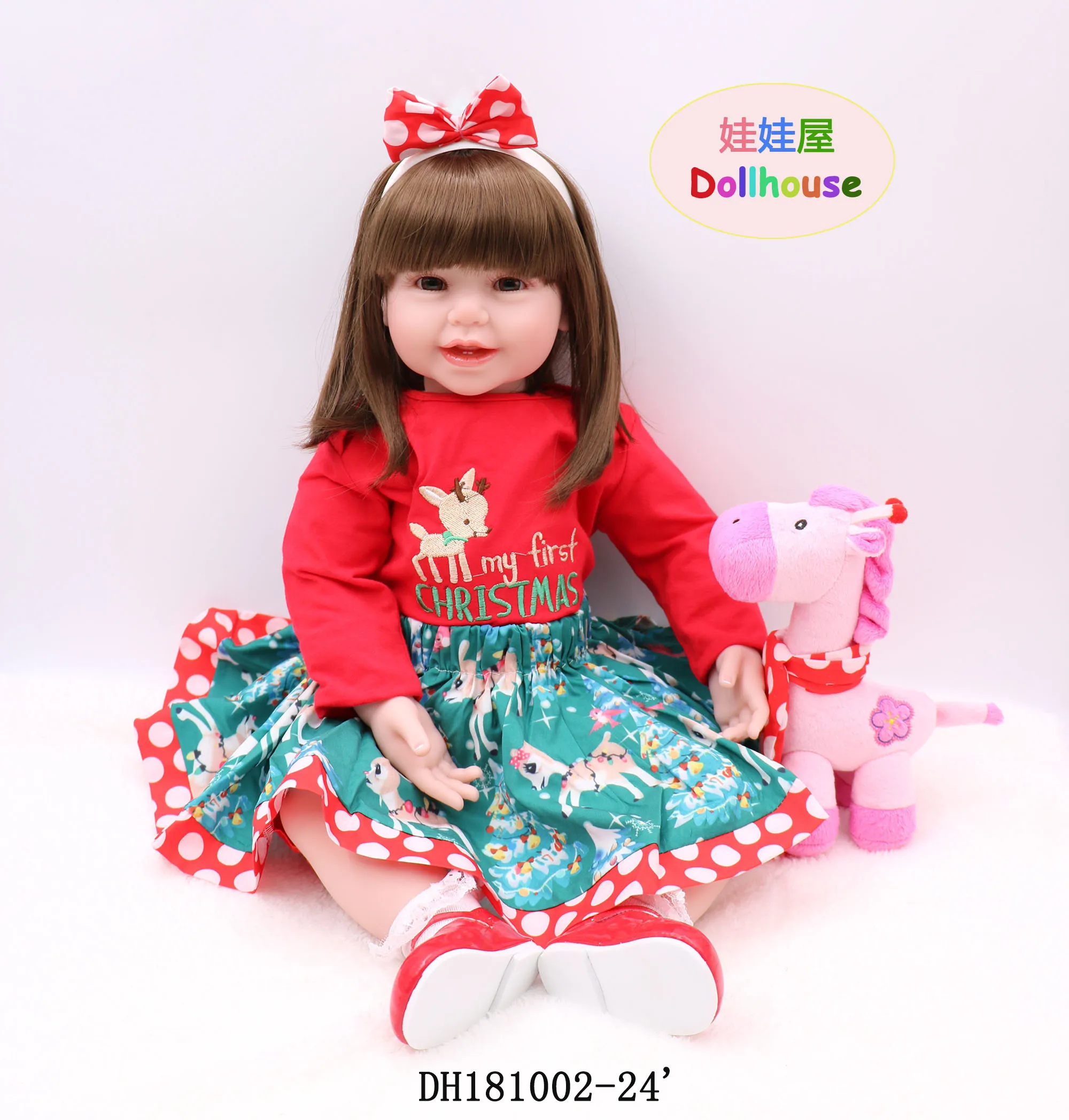 Forrsdor 60 см вечернее платье de silicone macio boneca realistas renascer baby bebe reborn corpo de silicone inteiro realista