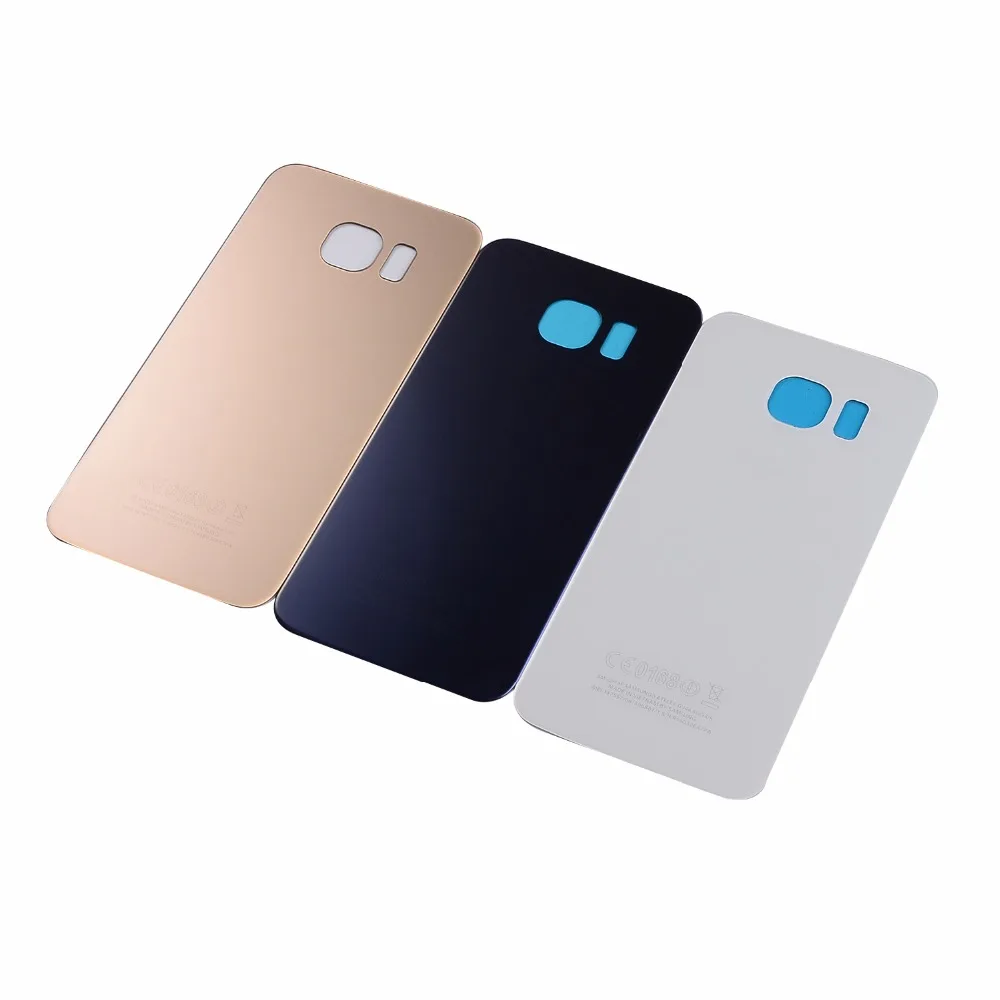 1 шт. задняя крышка S6 G920F крышка батареи Задняя стеклянная дверь для samsung S6 edge plus G925F G928F Корпус задняя крышка батареи