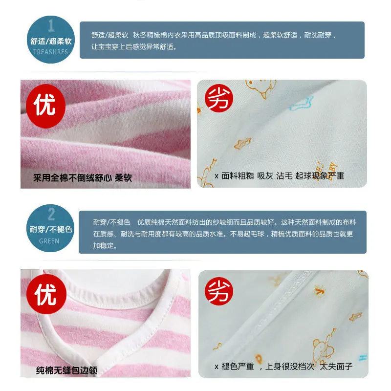 2014 Newborn baby clothes cotton pajamas children's underwear suits of the girls Pure | Детская одежда и обувь