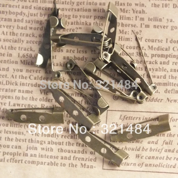 

Оптовая продажа 1000 шт 20 мм 2 отверстия античная латунь бронзовая брошь бар шпильки безопасные булавки фурнитура