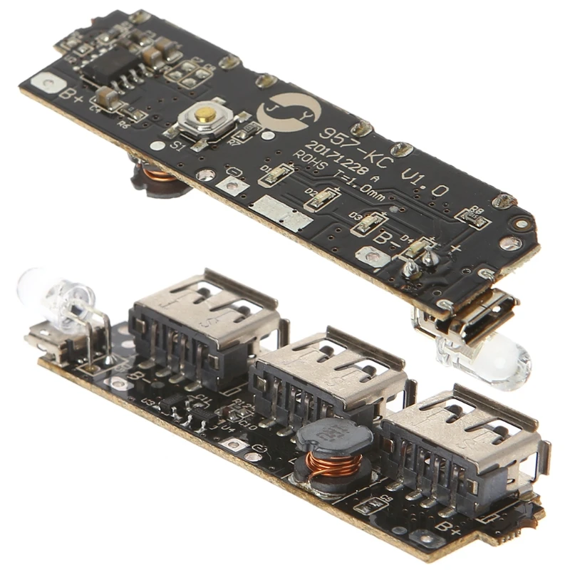 5V 2.1A 3 USB зарядное устройство печатная плата модуля повышающий DIY|Аксессуары для